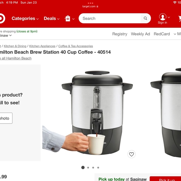 Hamilton Beach Kitchen Hamilton Beach Dispensing Coffee Urn Poshmark